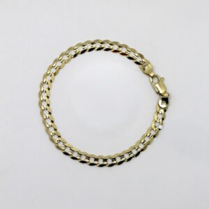 10kt Yellow Gold 4.8mm Curb Link Bracelet