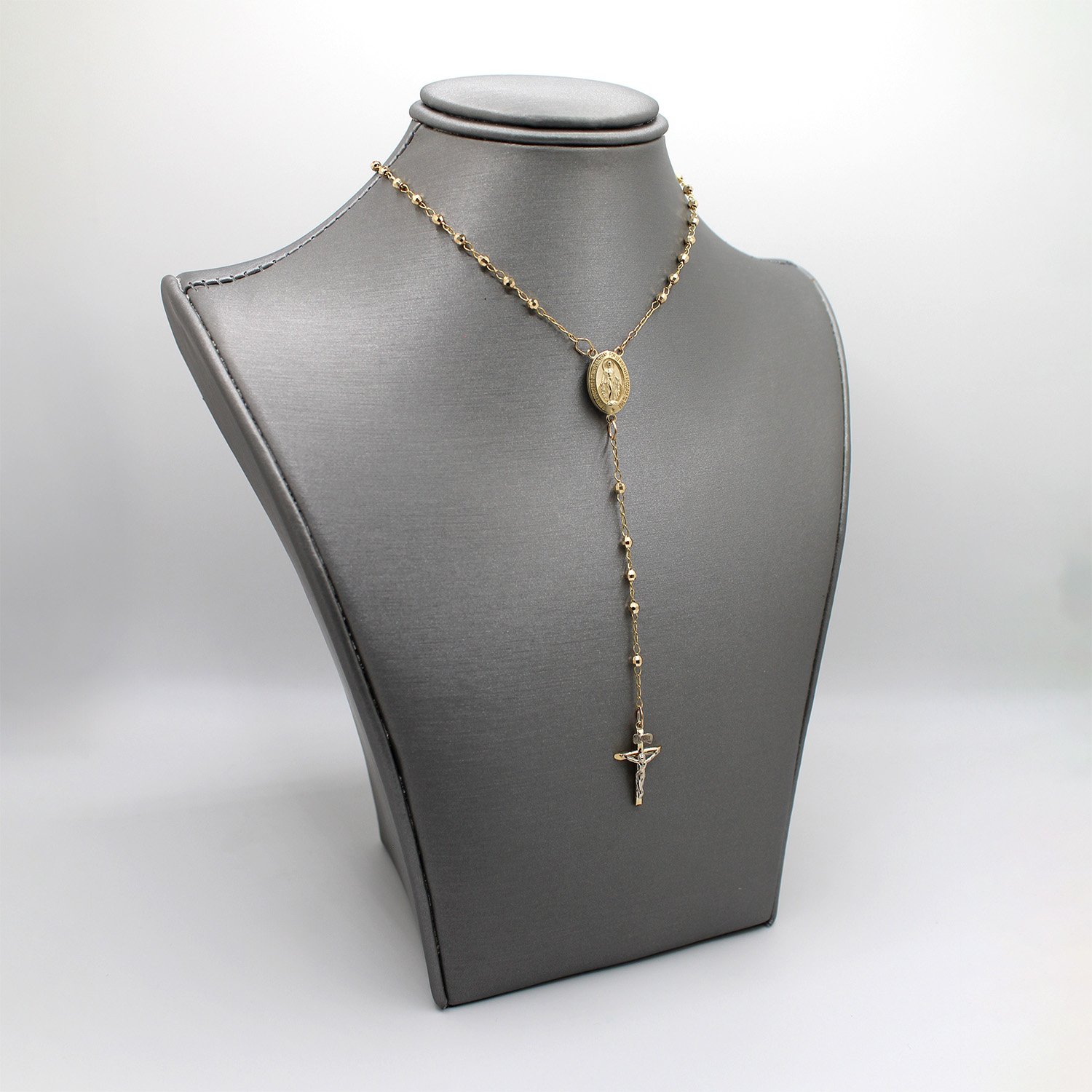 14kt Yellow Gold Rosary Necklace - Image 2