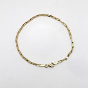 10kt Yellow Gold 2.2mm Paperclip Link Bracelet