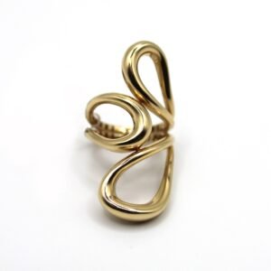 Abstract Teardrop Ring– 14KT, Size 5