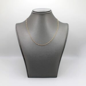 14kt Yellow Gold 1.4mm Paperclip Chain Necklace