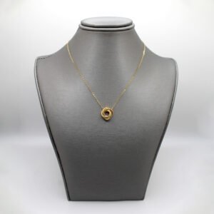 10kt Yellow Gold Interlocking Love Knot Necklace