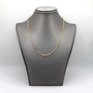 10kt Yellow Gold 2.2mm Paperclip Chain Necklace