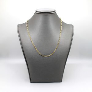 10kt Yellow Gold Paperclip Chain Necklace