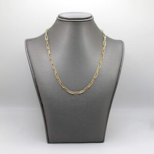 10kt Yellow Gold 2.2mm Paperclip Chain Necklace