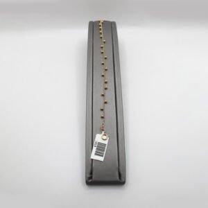 Women's Delicate Beaded Dangle Bracelet – 14KT Gold