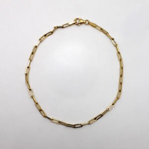10kt Yellow Gold 2.2mm Paperclip Link Bracelet